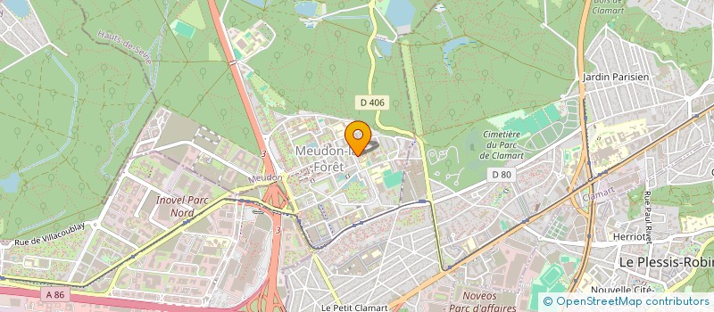 localisation de l'entreprise LC SERVICES à MEUDON
