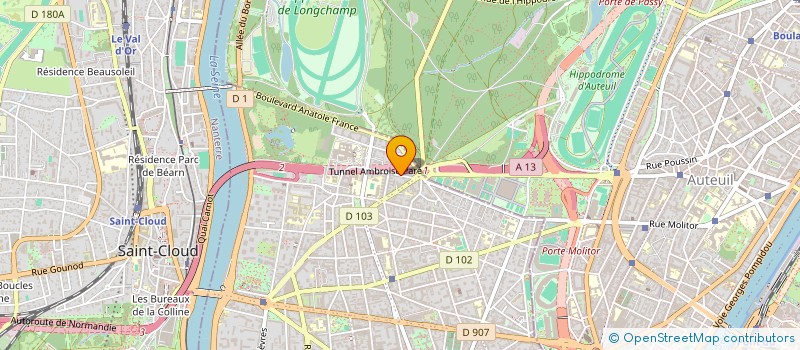 localisation de l'entreprise LC SPORT CONSULTING à BOULOGNE-BILLANCOURT