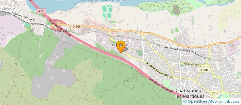 localisation de l'entreprise LC TRANS à CHATEAUNEUF-LES-MARTIGUES