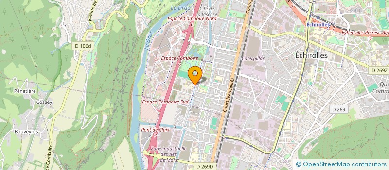 localisation de l'entreprise LC TRANSPORT ET LOGISTIQUE à ECHIROLLES