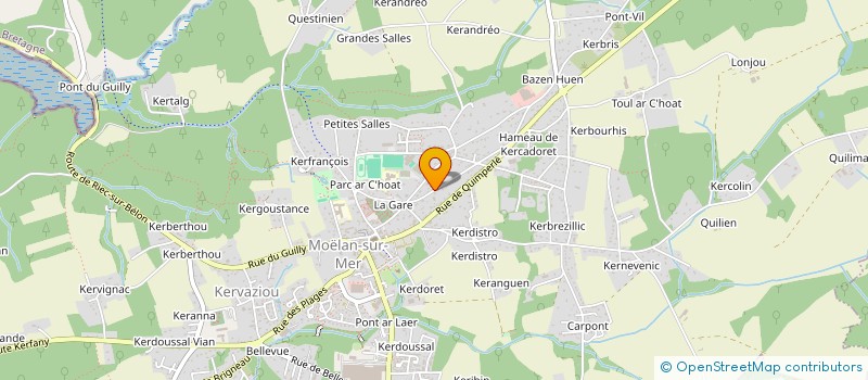 localisation de l'entreprise LC TRANSPORTS à MOELAN-SUR-MER