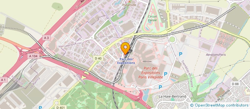 localisation de l'entreprise LC TRANSPORTS EXPO à VILLEPINTE