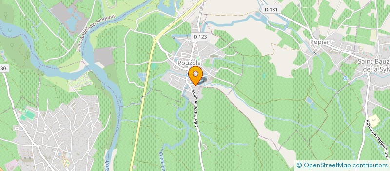 localisation de l'entreprise LC TRAVAUX  POUZOLS