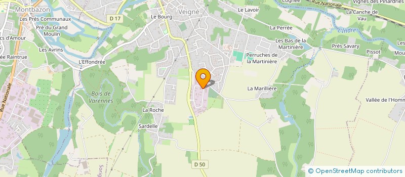 localisation de l'entreprise LC2 à VEIGNE