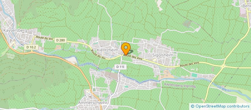 localisation de l'entreprise LC2A  KAYSERSBERG VIGNOBLE