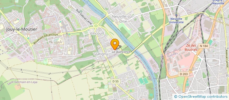 localisation de l'entreprise LC2F  JOUY-LE-MOUTIER