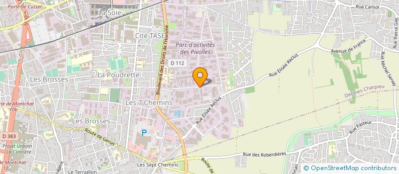 localisation de l'entreprise LC2M INFORMATIQUE  DECINES-CHARPIEU