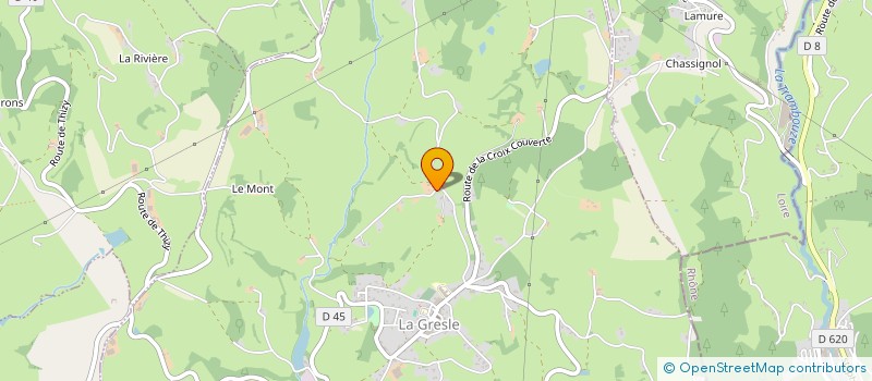 localisation de l'entreprise LC3A  LA GRESLE