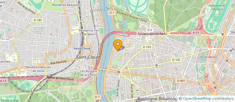 localisation de l'entreprise LC3B  BOULOGNE-BILLANCOURT