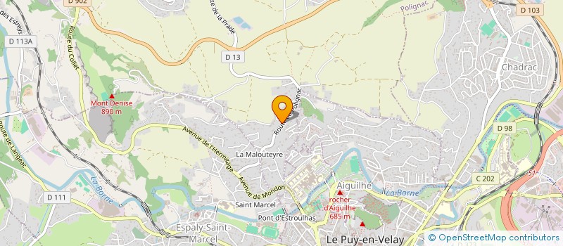 localisation de l'entreprise LC4  POLIGNAC