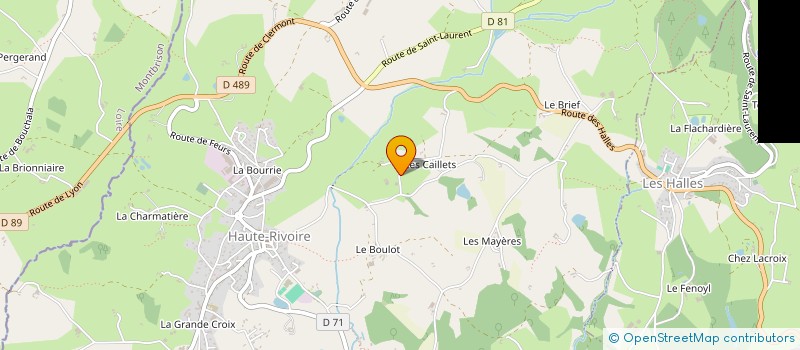 localisation de l'entreprise LC5 IMMO  HAUTE-RIVOIRE