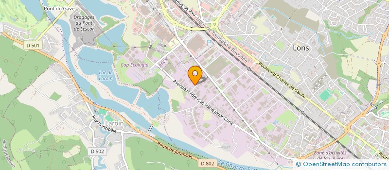 localisation de l'entreprise LC64 à LONS