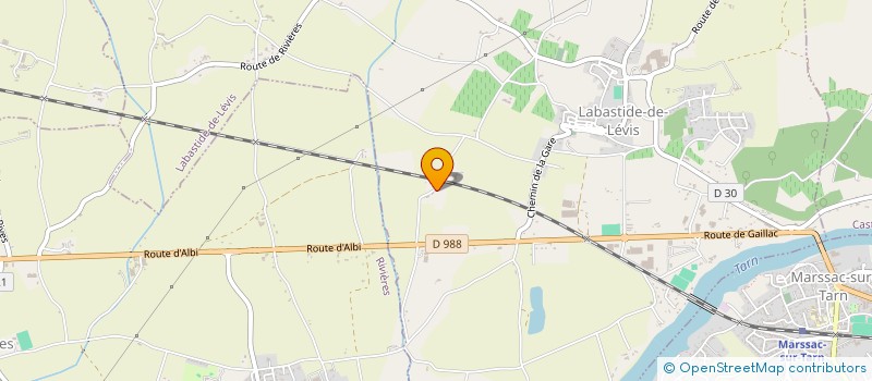 localisation de l'entreprise LCA 1  LABASTIDE-DE-LEVIS