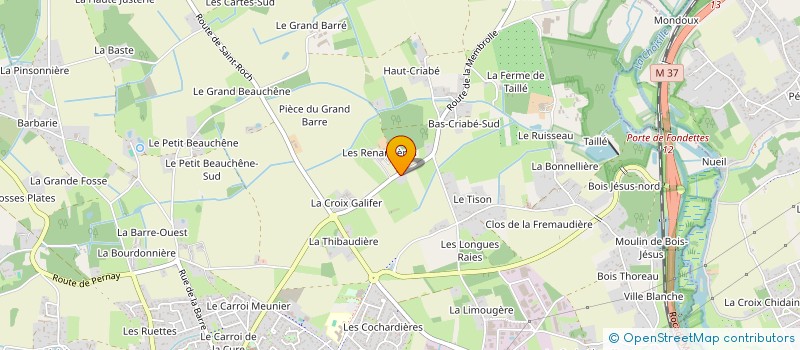 localisation de l'entreprise LCA 37230 à FONDETTES