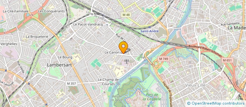 localisation de l'entreprise LCA à LAMBERSART