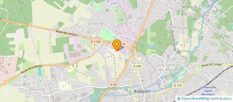 localisation de l'entreprise LCA à ARPAJON