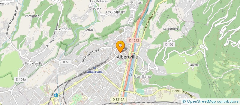localisation de l'entreprise LCA  ALBERTVILLE