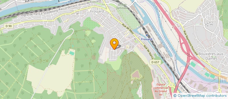 localisation de l'entreprise LCA  FROUARD