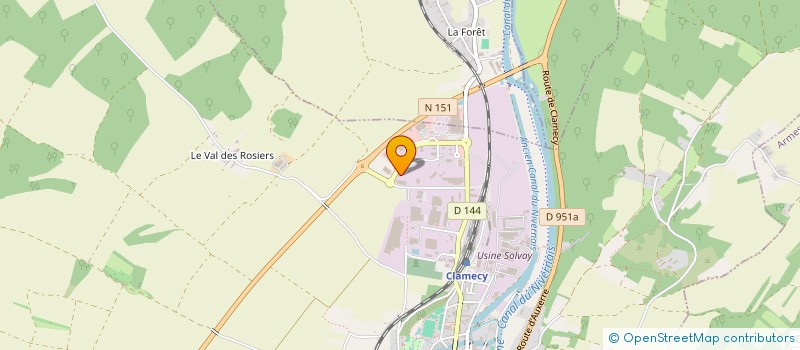 localisation de l'entreprise LCA à CLAMECY