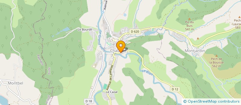 localisation de l'entreprise LCA AUDE  CHALABRE