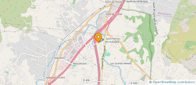 localisation de l'entreprise LCA AUTO  AUBAGNE