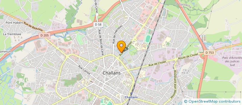 localisation de l'entreprise LCA CUISINES à CHALLANS