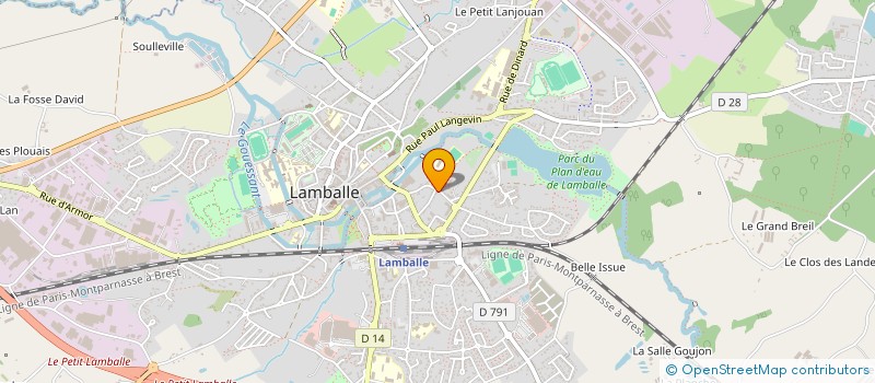 localisation de l'entreprise LCA IMMO à LAMBALLE-ARMOR