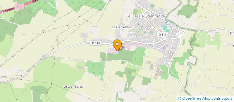 localisation de l'entreprise LCA IMMO  LE PLESSIS-GRAMMOIRE