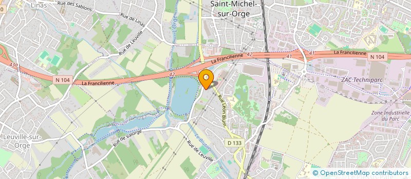localisation de l'entreprise LCA INVEST à BRETIGNY-SUR-ORGE