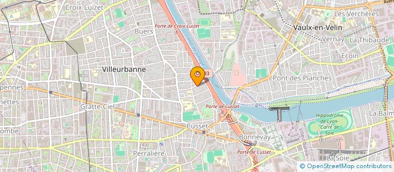 localisation de l'entreprise LCA INVEST  VILLEURBANNE