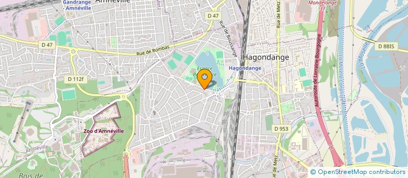 localisation de l'entreprise LCA MODE  HAGONDANGE