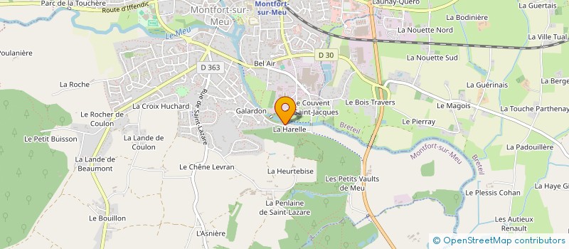 localisation de l'entreprise LCAB  MONTFORT-SUR-MEU