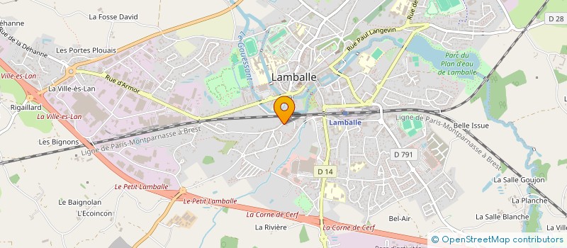 localisation de l'entreprise LCAI  LAMBALLE-ARMOR