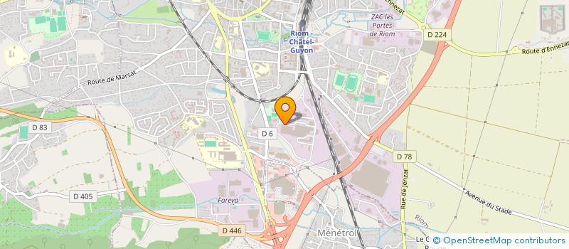 localisation de l'entreprise LCAP SAS  RIOM