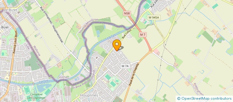 localisation de l'entreprise LCARTIE  HOUPLINES