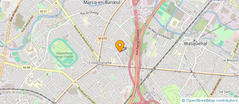 localisation de l'entreprise LCAS à MARCQ-EN-BARŒUL