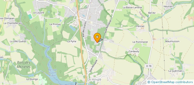 localisation de l'entreprise LCB  LE HINGLE