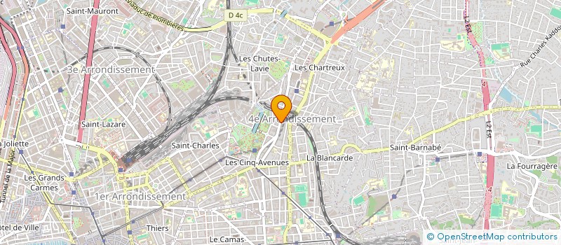 localisation de l'entreprise LCB BAZAR à MARSEILLE 4
