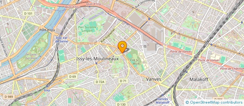 localisation de l'entreprise LCB CONSEIL à ISSY-LES-MOULINEAUX