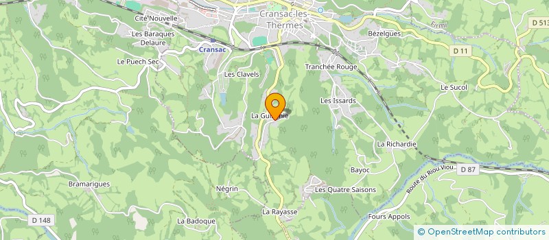 localisation de l'entreprise LCB INVEST  CRANSAC