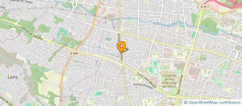 localisation de l'entreprise LCB MERMOZ à LONS