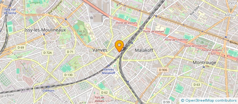 localisation de l'entreprise LCB - PROD à VANVES
