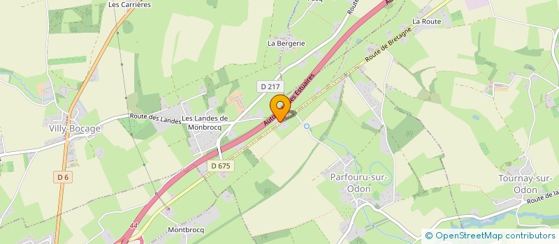 localisation de l'entreprise LCB TERRASSEMENT  VILLY-BOCAGE