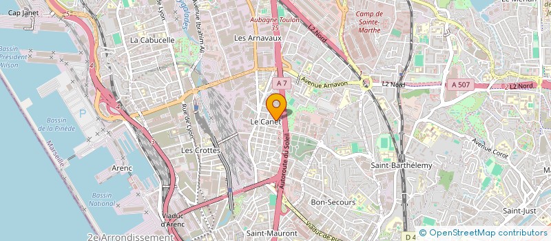 localisation de l'entreprise LCB TRANSPORT à MARSEILLE