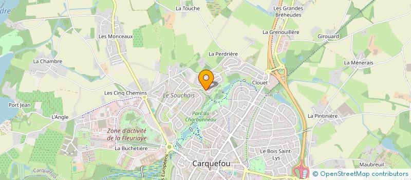 localisation de l'entreprise LCBH  CARQUEFOU