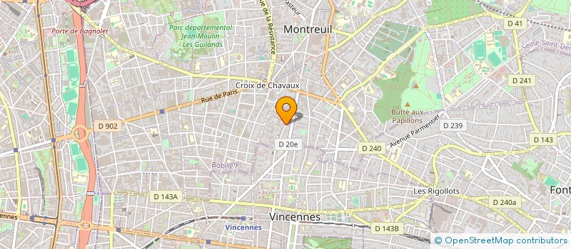 localisation de l'entreprise LCBN  MONTREUIL