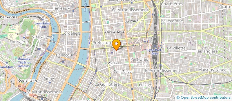 localisation de l'entreprise LCC  LYON