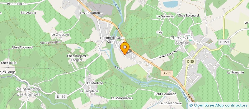 localisation de l'entreprise LCC  VAL-DE-COGNAC