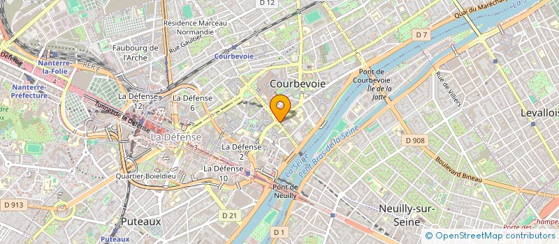 localisation de l'entreprise LCC CONSULTING à COURBEVOIE