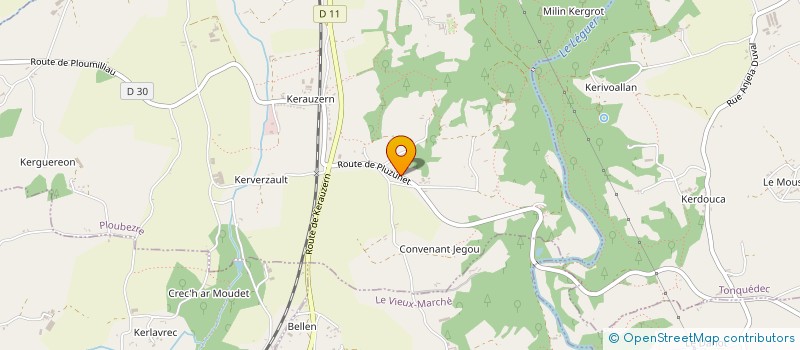 localisation de l'entreprise LCC KERGOZ IMMOBILIER  PLOUBEZRE